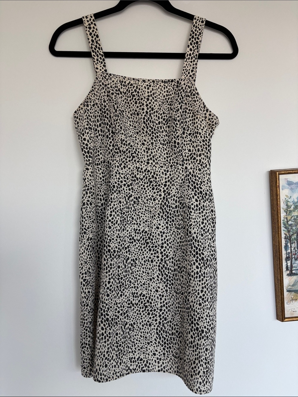 American Eagle Snow Leopard Spotted Mini Dress